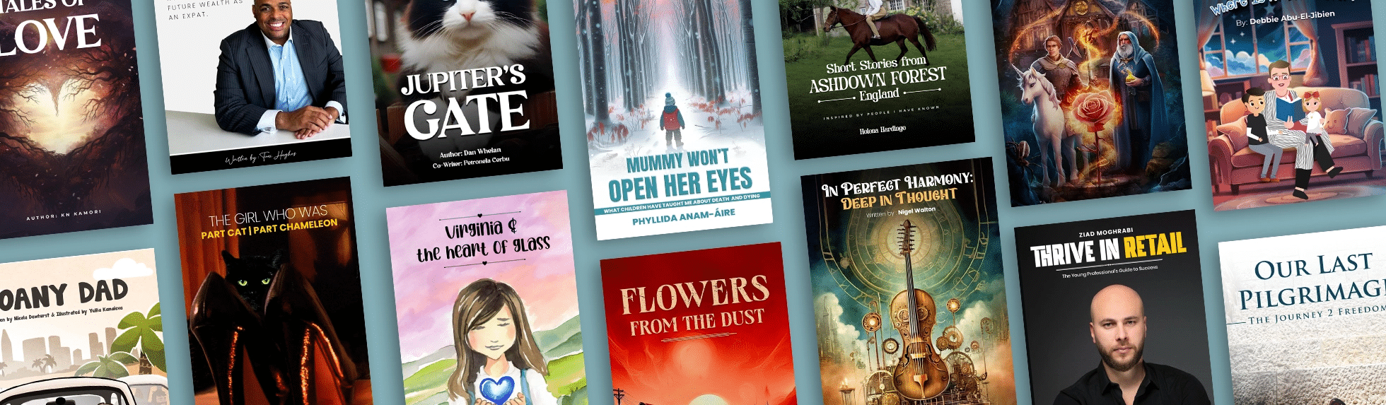 Selection of book cover design examples